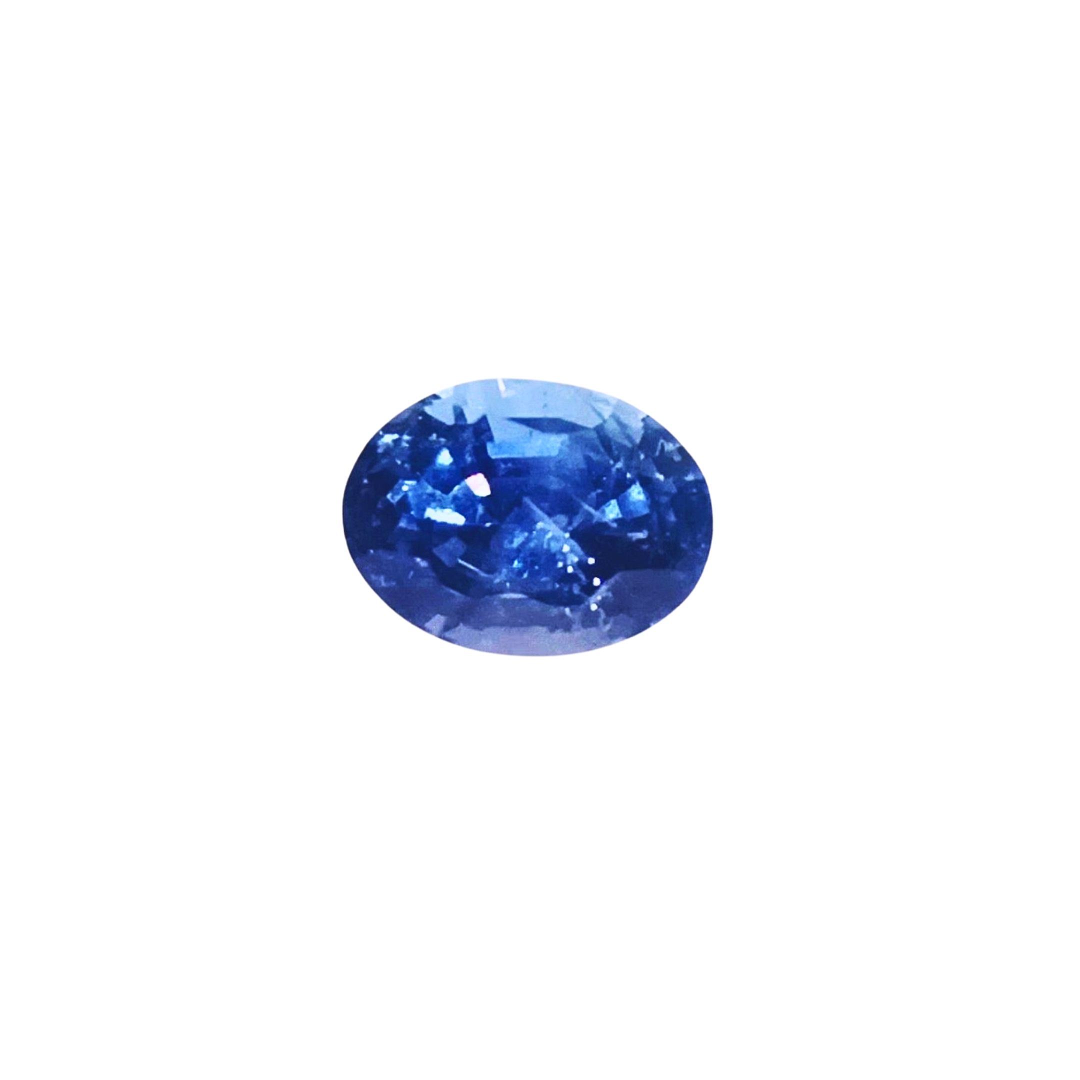 Cornflower Blue Sapphire 1.25 Carat